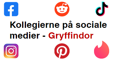 Kollegierne på sociale medier - Gryffindor